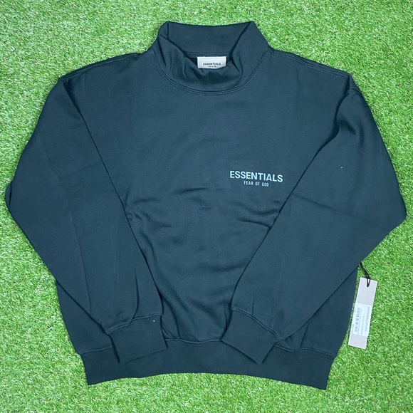 Brand new women’s fear of god essentials mock neck pullover sweater size XS - Picture 1 of 4
